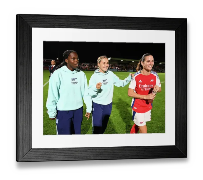 Framed Print : Arsenal v Rosenborg: UEFA Women's Champions League First Round Mini-Tournament Final