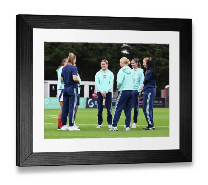 Framed Print : Arsenal v Rosenborg: UEFA Women's Champions League First Round Mini-Tournament Final