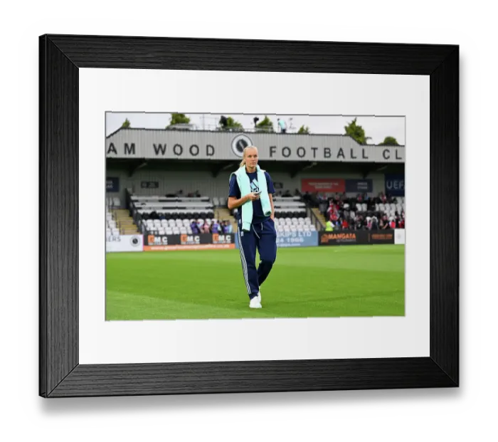 Framed Print : Arsenal v Rosenborg: UEFA Women's Champions League First Round Mini-Tournament Final