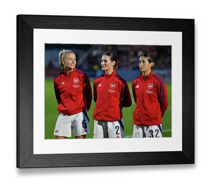 Framed Print : Arsenal v Rosenborg: UEFA Women's Champions League First Round Mini-Tournament Final Framed Print : Arsenal v Rosenborg: UEFA Women's Champions League First Round Mini-Tournament Final