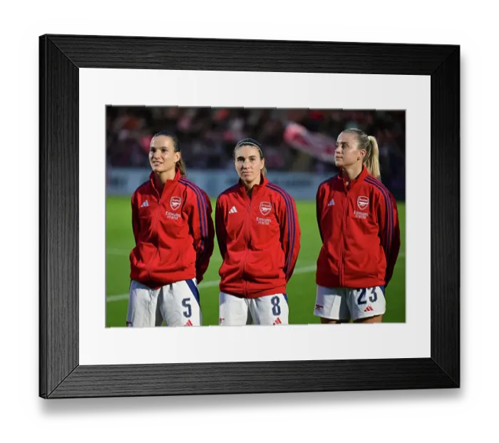 Framed Print : Arsenal v Rosenborg: UEFA Women's Champions League First Round Mini-Tournament Final Framed Print : Arsenal v Rosenborg: UEFA Women's Champions League First Round Mini-Tournament Final