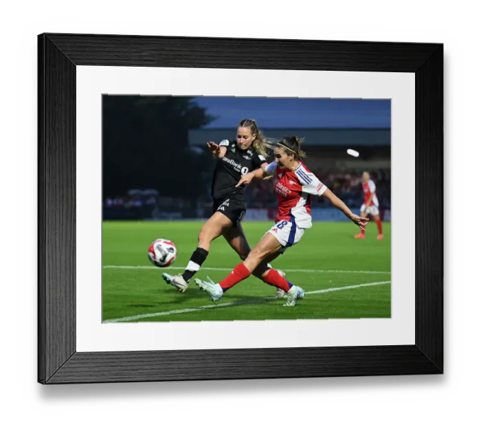 Framed Print : Arsenal v Rosenborg: UEFA Women's Champions League First Round Mini-Tournament Final