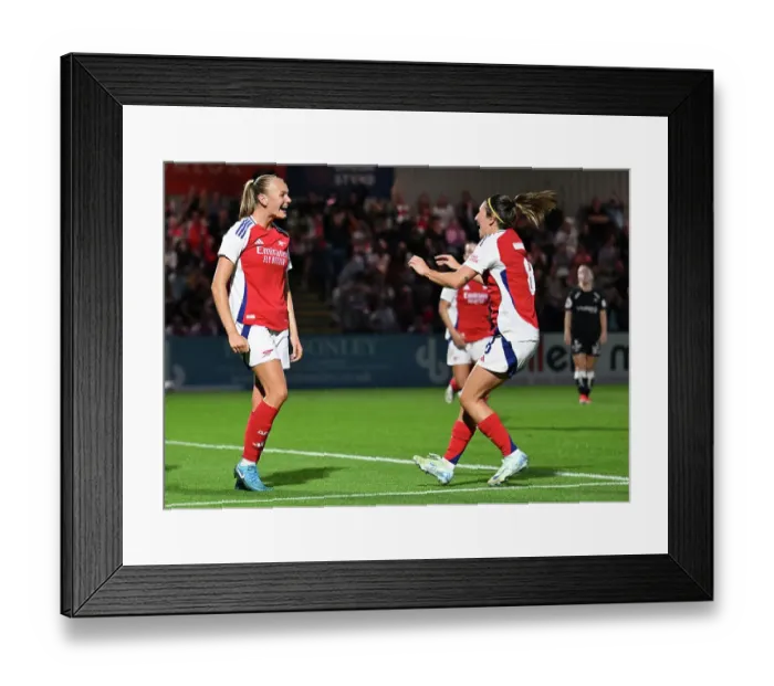 Framed Print : Arsenal v Rosenborg: UEFA Women's Champions League First Round Mini-Tournament Final