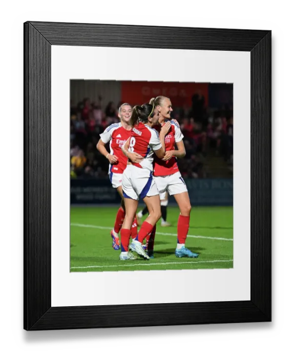 Framed Print : Arsenal v Rosenborg: UEFA Women's Champions League First Round Mini-Tournament Final
