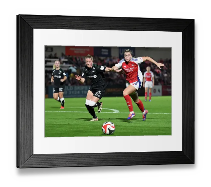 Framed Print : Arsenal v Rosenborg: UEFA Women's Champions League First Round Mini-Tournament Final Framed Print : Arsenal v Rosenborg: UEFA Women's Champions League First Round Mini-Tournament Final