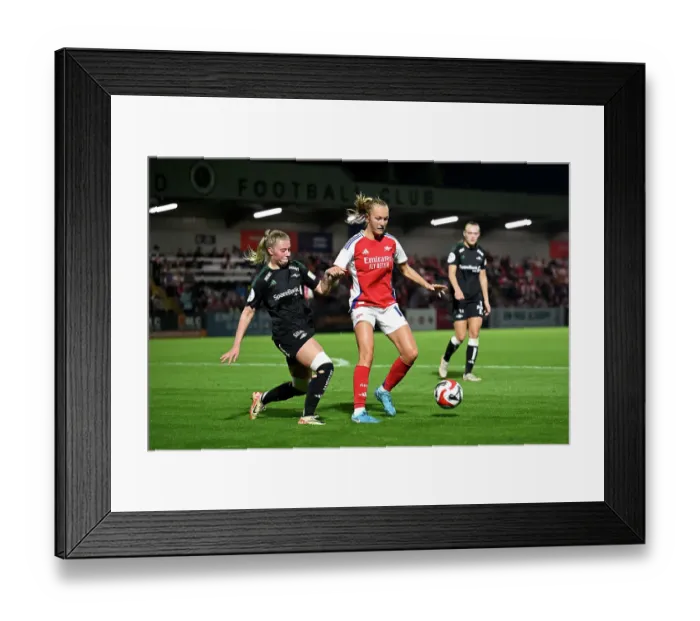 Framed Print : Arsenal v Rosenborg: UEFA Women's Champions League First Round Mini-Tournament Final Framed Print : Arsenal v Rosenborg: UEFA Women's Champions League First Round Mini-Tournament Final