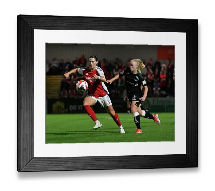 Framed Print : Arsenal v Rosenborg: UEFA Women's Champions League First Round Mini-Tournament Final