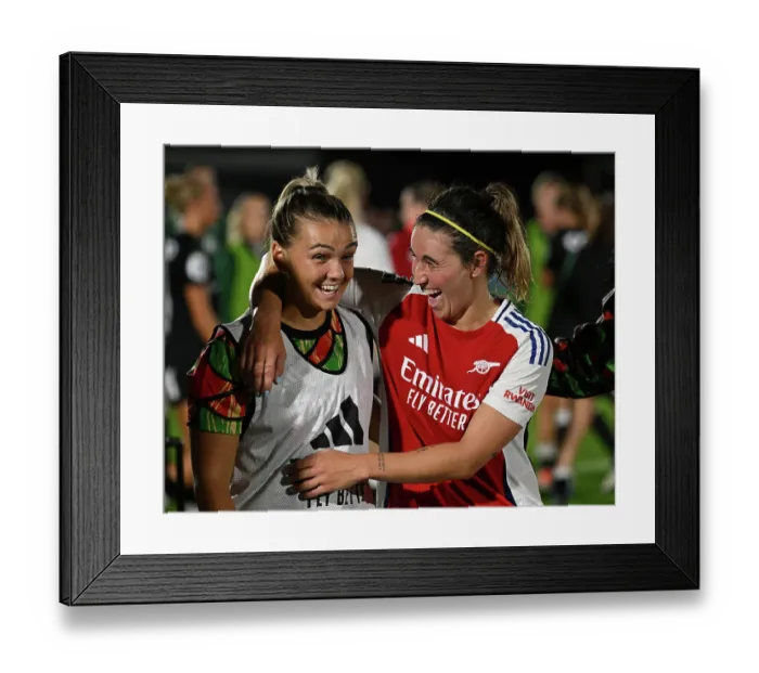 Framed Print : Arsenal v Rosenborg: UEFA Women's Champions League First Round Mini-Tournament Final