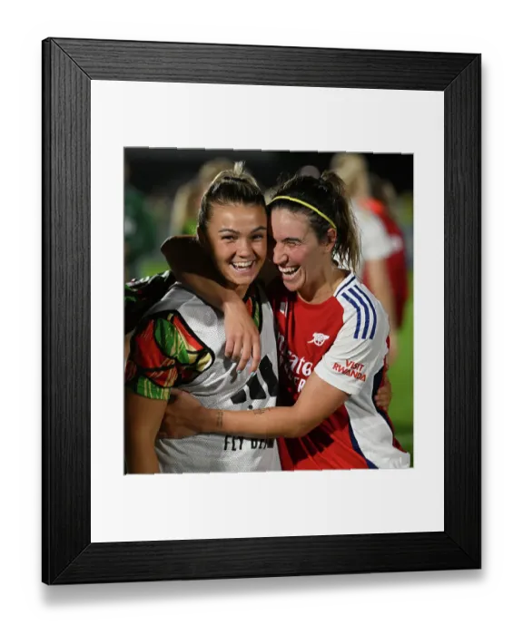 Framed Print : Arsenal v Rosenborg: UEFA Women's Champions League First Round Mini-Tournament Final Framed Print : Arsenal v Rosenborg: UEFA Women's Champions League First Round Mini-Tournament Final