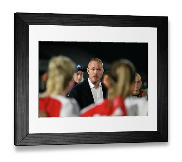Framed Print : Arsenal v Rosenborg: UEFA Women's Champions League First Round Mini-Tournament Final Framed Print : Arsenal v Rosenborg: UEFA Women's Champions League First Round Mini-Tournament Final