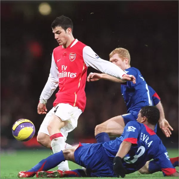 Cesc Fabregas (Arsenal) Paul Scholes and Patrice Evra (Man Utd)