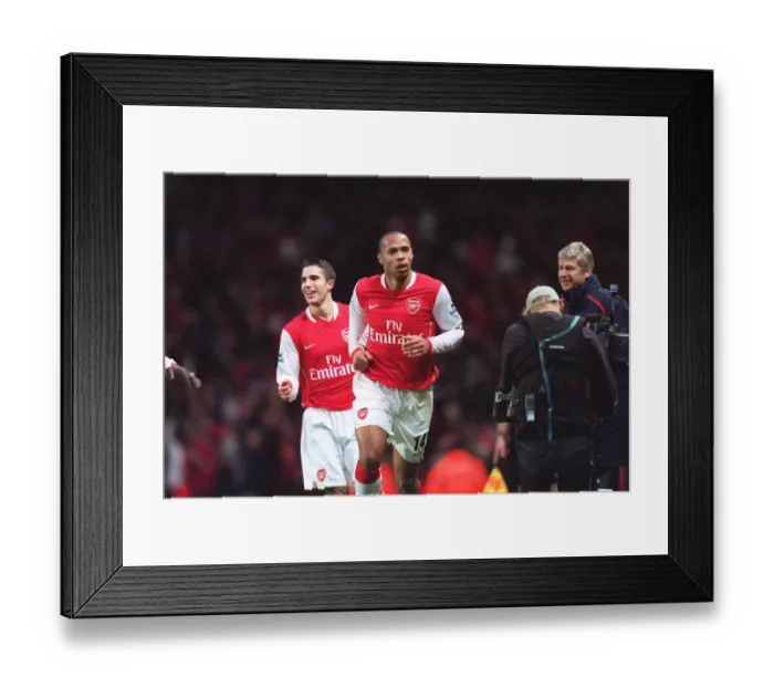 Framed Print : Thierry Henry's Double: Arsenal's 2-1 Victory Over Manchester United, FA Premiership, Emirates Stadium (01 / 21 / 07) Framed Print : Thierry Henry's Double: Arsenal's 2-1 Victory Over Manchester United, FA Premiership, Emirates Stadium (01 / 21 / 07)