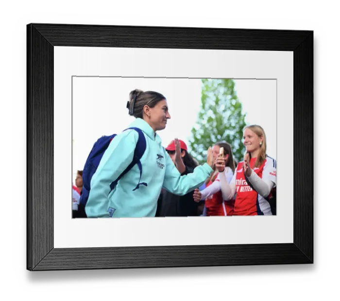 Framed Print : FC Bayern München v Arsenal FC - UEFA Women's Champions League 2024 / 25 Group Stage MD1 FC Bayern Munchen v Arsenal FC - UEFA Women's Champions League 2024 / 25 Group Stage MD1