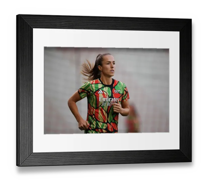 Framed Print : FC Bayern München v Arsenal FC - UEFA Women's Champions League 2024 / 25 Group Stage MD1 FC Bayern Munchen v Arsenal FC - UEFA Women's Champions League 2024 / 25 Group Stage MD1