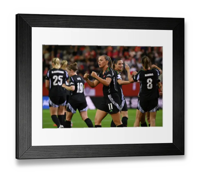 Framed Print : FC Bayern München v Arsenal FC - UEFA Women's Champions League 2024 / 25 Group Stage MD1 FC Bayern Munchen v Arsenal FC - UEFA Women's Champions League 2024 / 25 Group Stage MD1 Framed Print : FC Bayern München v Arsenal FC - UEFA Women's Champions League 2024 / 25 Group Stage MD1 FC Bayern Munchen v Arsenal FC - UEFA Women's Champions League 2024 / 25 Group Stage MD1