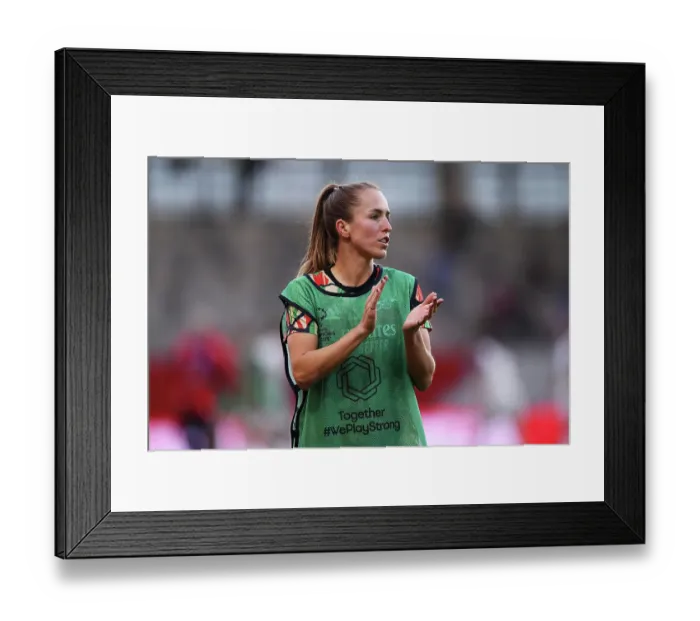 Framed Print : FC Bayern München v Arsenal FC - UEFA Women's Champions League 2024 / 25 Group Stage MD1 FC Bayern Munchen v Arsenal FC - UEFA Women's Champions League 2024 / 25 Group Stage MD1