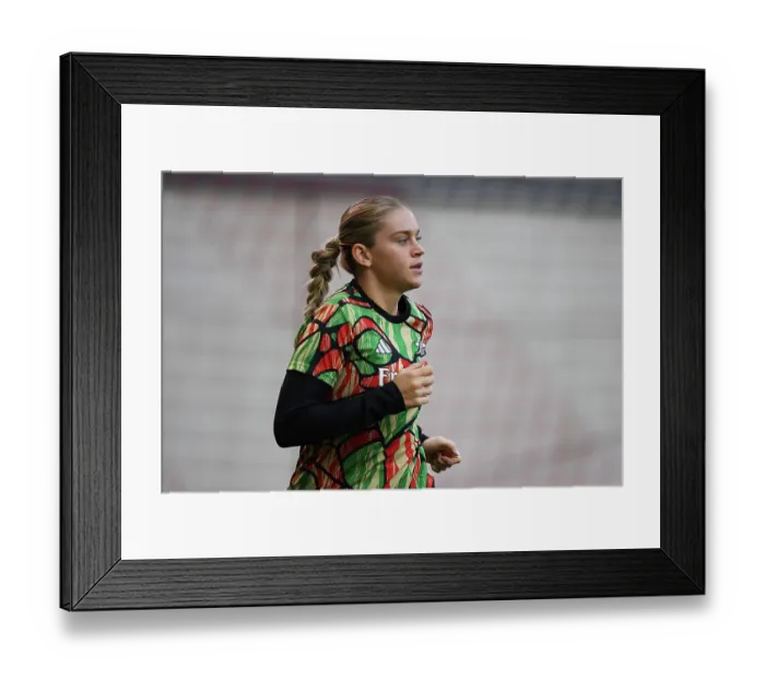 Framed Print : FC Bayern München v Arsenal FC - UEFA Women's Champions League 2024 / 25 Group Stage MD1 FC Bayern Munchen v Arsenal FC - UEFA Women's Champions League 2024 / 25 Group Stage MD1