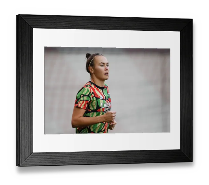 Framed Print : FC Bayern München v Arsenal FC - UEFA Women's Champions League 2024 / 25 Group Stage MD1 FC Bayern Munchen v Arsenal FC - UEFA Women's Champions League 2024 / 25 Group Stage MD1