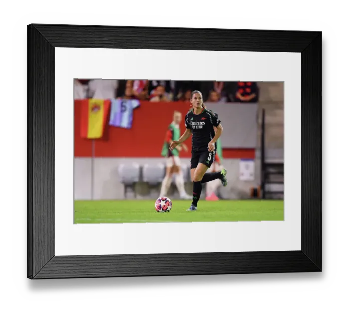 Framed Print : FC Bayern München v Arsenal FC - UEFA Women's Champions League 2024 / 25 Group Stage MD1 FC Bayern Munchen v Arsenal FC - UEFA Women's Champions League 2024 / 25 Group Stage MD1