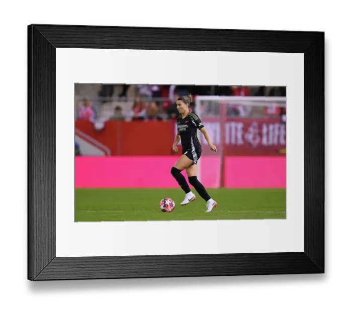 Framed Print : FC Bayern München v Arsenal FC - UEFA Women's Champions League 2024 / 25 Group Stage MD1 FC Bayern Munchen v Arsenal FC - UEFA Women's Champions League 2024 / 25 Group Stage MD1