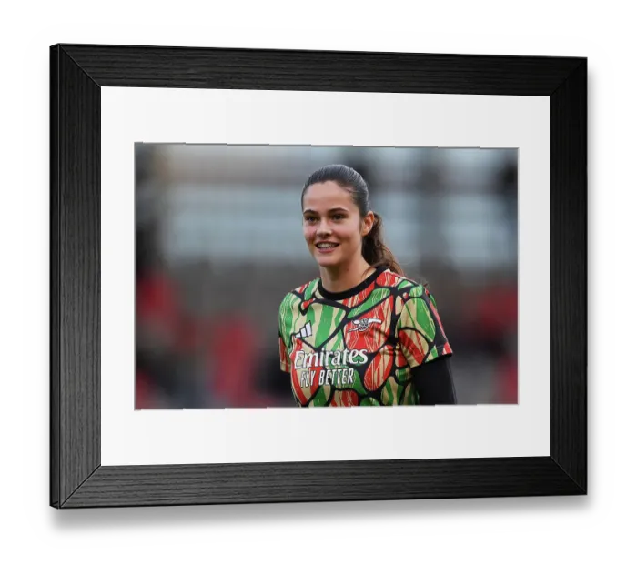 Framed Print : FC Bayern München v Arsenal FC - UEFA Women's Champions League 2024 / 25 Group Stage MD1 FC Bayern Munchen v Arsenal FC - UEFA Women's Champions League 2024 / 25 Group Stage MD1