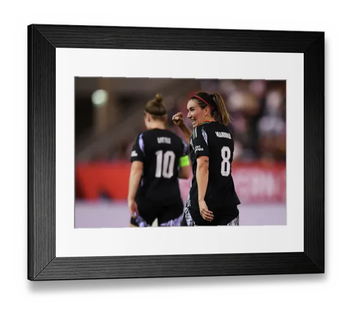 Framed Print : FC Bayern München v Arsenal FC - UEFA Women's Champions League 2024 / 25 Group Stage MD1 FC Bayern Munchen v Arsenal FC - UEFA Women's Champions League 2024 / 25 Group Stage MD1