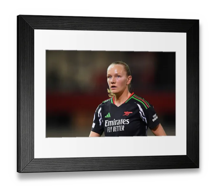 Framed Print : FC Bayern München v Arsenal FC - UEFA Women's Champions League 2024 / 25 Group Stage MD1 FC Bayern Munchen v Arsenal FC - UEFA Women's Champions League 2024 / 25 Group Stage MD1