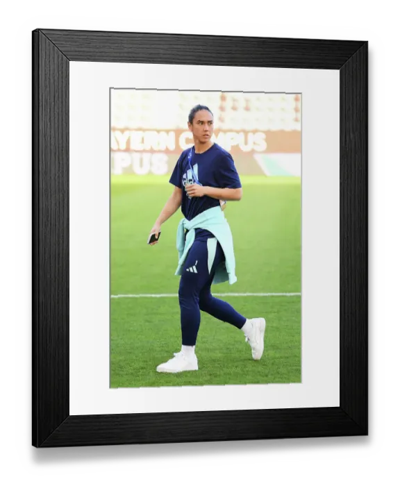 Framed Print : FC Bayern München v Arsenal FC - UEFA Women's Champions League 2024 / 25 Group Stage MD1 FC Bayern Munchen v Arsenal FC - UEFA Women's Champions League 2024 / 25 Group Stage MD1