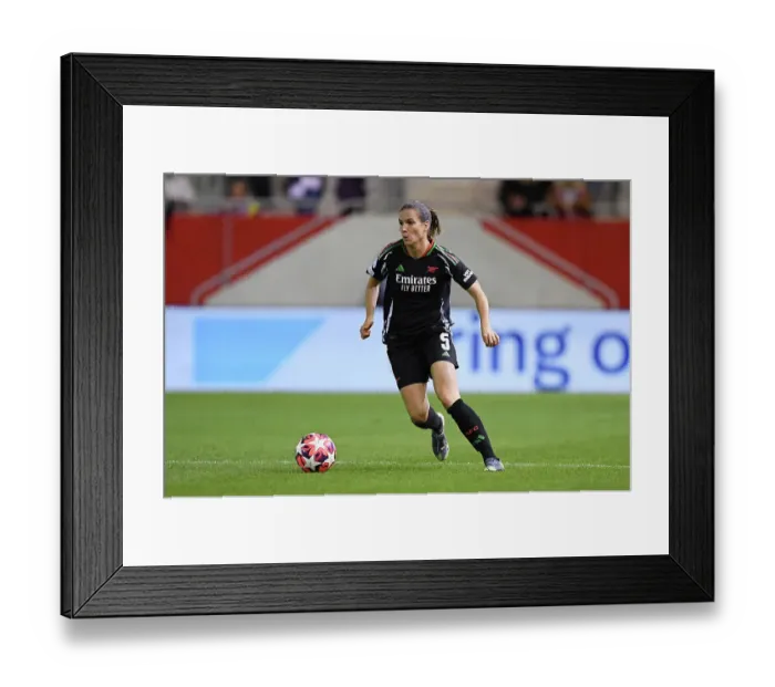 Framed Print : FC Bayern München v Arsenal FC - UEFA Women's Champions League 2024 / 25 Group Stage MD1 FC Bayern Munchen v Arsenal FC - UEFA Women's Champions League 2024 / 25 Group Stage MD1