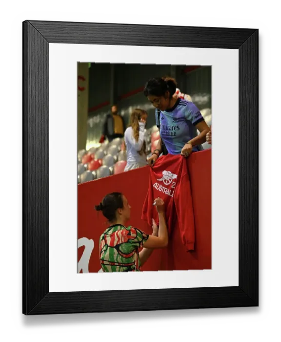 Framed Print : FC Bayern Munchen v Arsenal FC - UEFA Women's Champions League 2024 / 25 Group Stage MD1