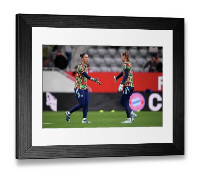 Framed Print : FC Bayern Munchen v Arsenal FC - UEFA Women's Champions League 2024 / 25 Group Stage MD1