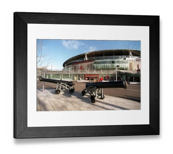 Framed Print : Arsenal's Victory: The Canon at Emirates Stadium - Arsenal 2:1 Manchester United, FA Premiership (2007) Framed Print : Arsenal's Victory: The Canon at Emirates Stadium - Arsenal 2:1 Manchester United, FA Premiership (2007)