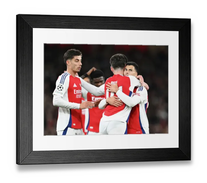 Framed Print : Arsenal FC v FC Shakhtar Donetsk - UEFA Champions League 2024 / 25 League Phase MD3