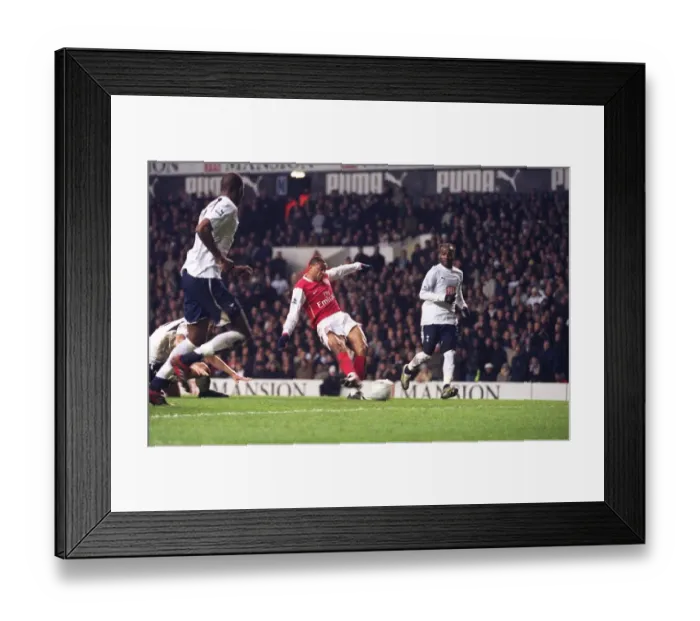 Framed Print : Julio Baptista scores his and Arsenals 2nd goal Framed Print : Julio Baptista scores his and Arsenals 2nd goal