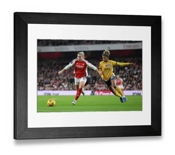 Framed Print : Arsenal v Brighton & Hove Albion - Barclays Women's Super League Arsenal v Brighton & Hove Albion - Barclays Women's Super League