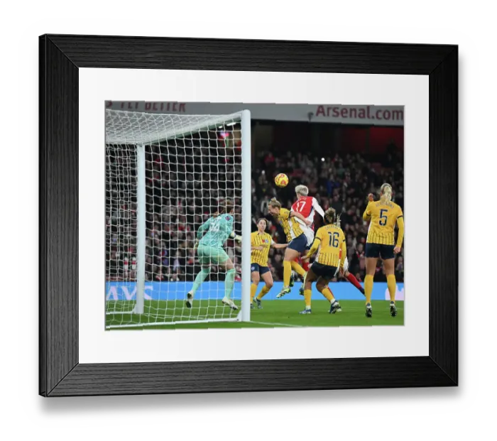 Framed Print : Arsenal v Brighton & Hove Albion - Barclays Women's Super League Arsenal v Brighton & Hove Albion - Barclays Women's Super League