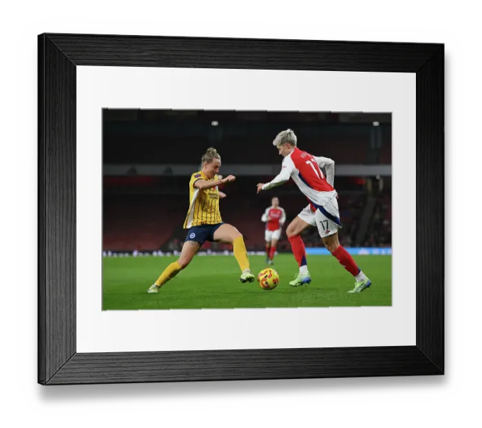 Framed Print : Arsenal v Brighton & Hove Albion - Barclays Women's Super League Arsenal v Brighton & Hove Albion - Barclays Women's Super League