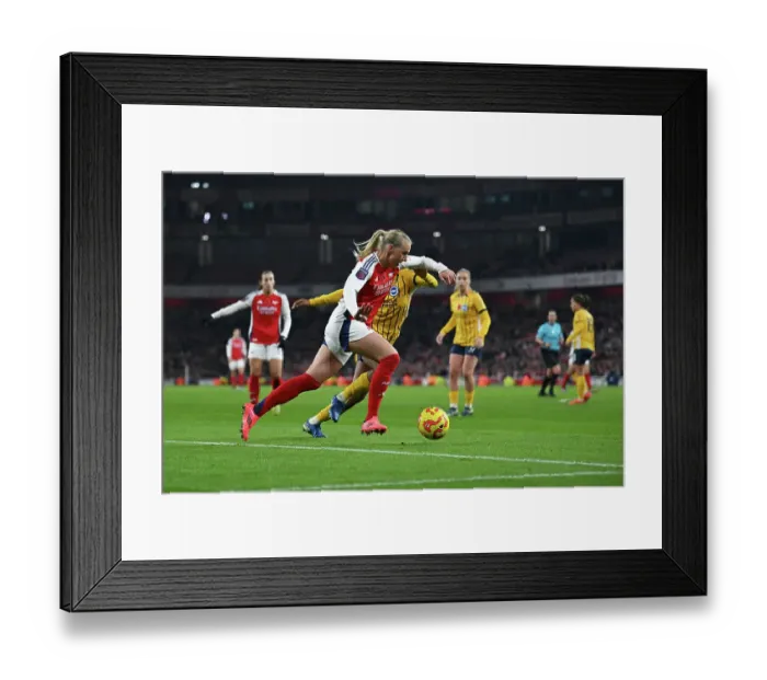 Framed Print : Arsenal v Brighton & Hove Albion - Barclays Women's Super League Arsenal v Brighton & Hove Albion - Barclays Women's Super League