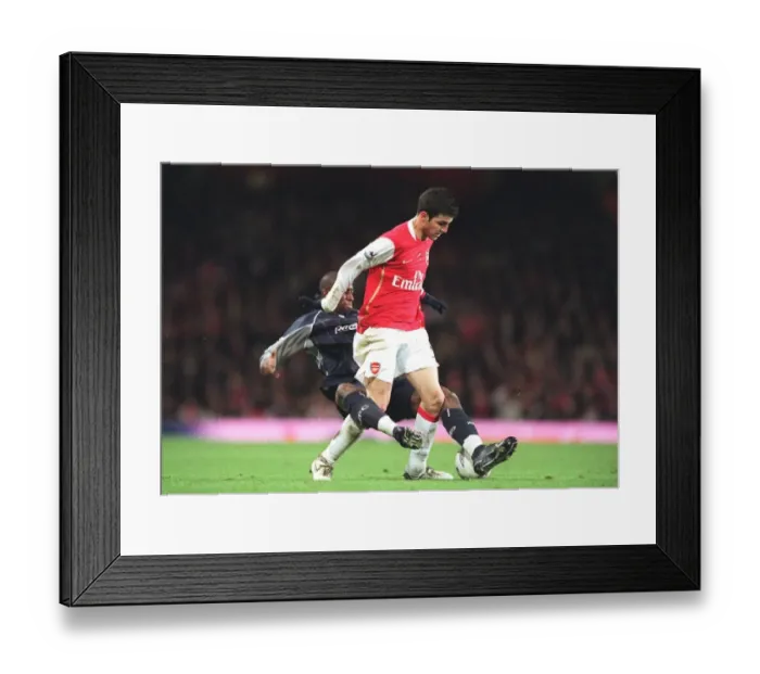 Framed Print : Fabregas vs. Meite: A 1-1 FA Cup Battle at Emirates Stadium - Arsenal vs. Bolton Wanderers, 2007