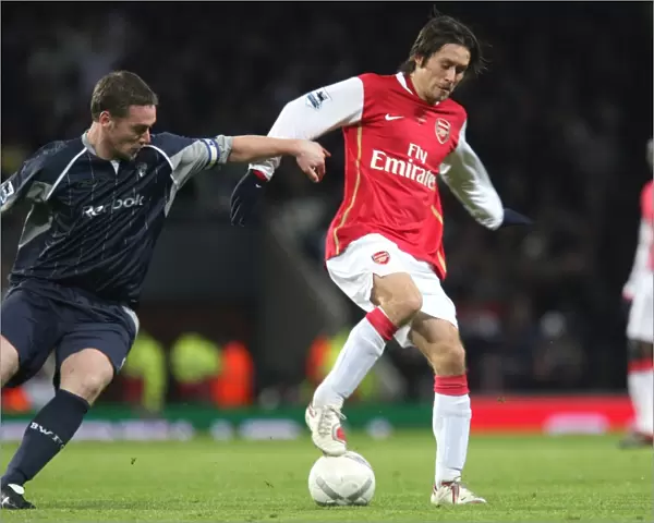 Arsenal's Rosicky and Nolan Clash in FA Cup Draw: Arsenal 1:1 Bolton