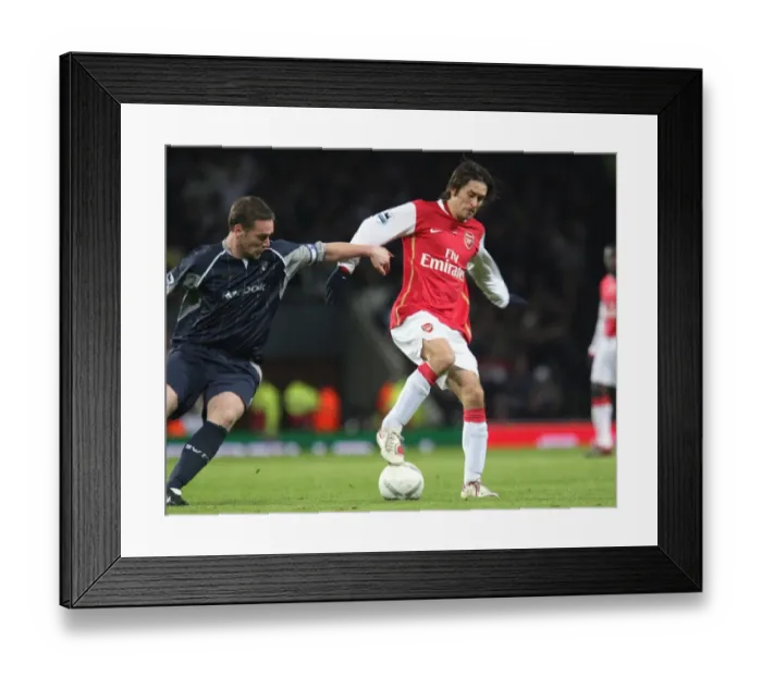 Framed Print : Arsenal's Rosicky and Nolan Clash in FA Cup Draw: Arsenal 1:1 Bolton