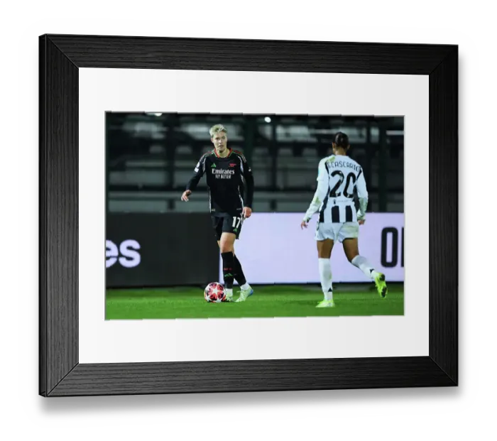 Framed Print : Juventus FC v Arsenal FC - UEFA Women's Champions League 2024 / 25 Group Stage MD3