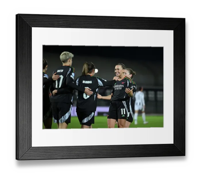 Framed Print : Juventus FC v Arsenal FC - UEFA Women's Champions League 2024 / 25 Group Stage MD3