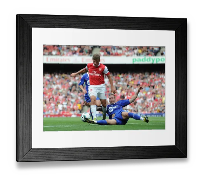 Framed Print : Andrey Arshavin (Arsenal) Gretar Steinsson (Bolton). Arsenal 4: 1 Blackburn Rovers Framed Print : Andrey Arshavin (Arsenal) Gretar Steinsson (Bolton). Arsenal 4: 1 Blackburn Rovers