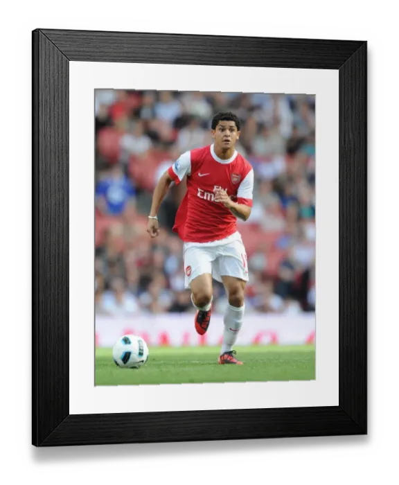 Framed Print : Denilson (Arsenal). Arsenal 4: 1 Blackburn Rovers, Barclays Premier League