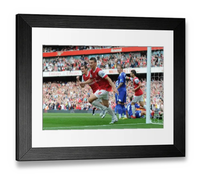 Framed Print : Koscielny and Squillaci: Arsenal's Unforgettable First-Goal Celebration vs. Blackburn Rovers (4:1) Framed Print : Koscielny and Squillaci: Arsenal's Unforgettable First-Goal Celebration vs. Blackburn Rovers (4:1)