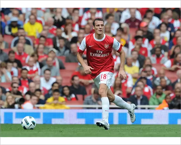 Sebastien Squillaci (Arsenal). Arsenal 4: 1 Blackburn Rovers, Barclays Premier League