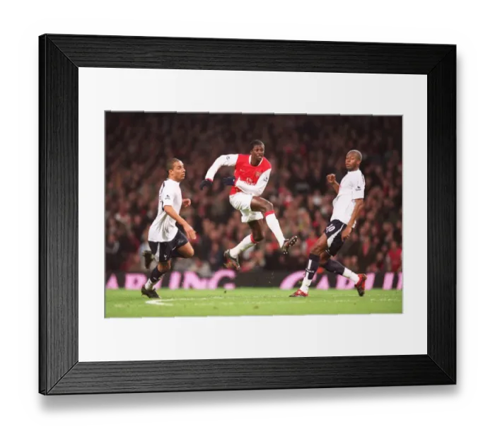 Framed Print : Emmanuel Adebayor (Arsenal) Beniot Assou-Ekotto and Anthony Gardner (Tottenham) Framed Print : Emmanuel Adebayor (Arsenal) Beniot Assou-Ekotto and Anthony Gardner (Tottenham)