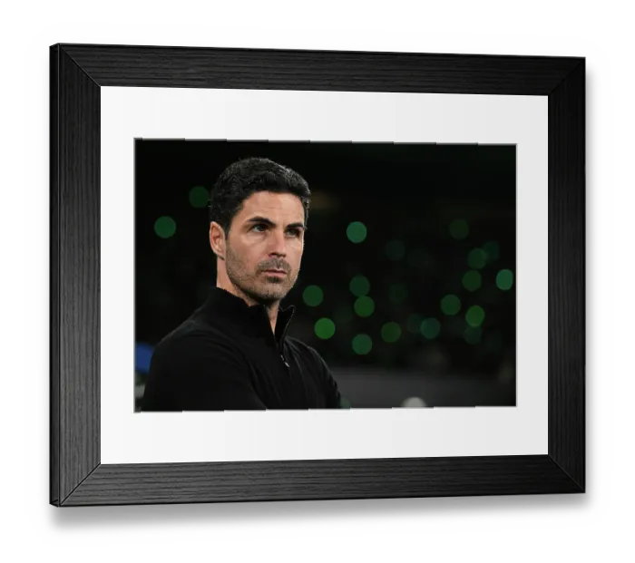 Framed Print : Sporting Clube de Portugal v Arsenal FC - UEFA Champions League 2024 / 25 League Phase MD5