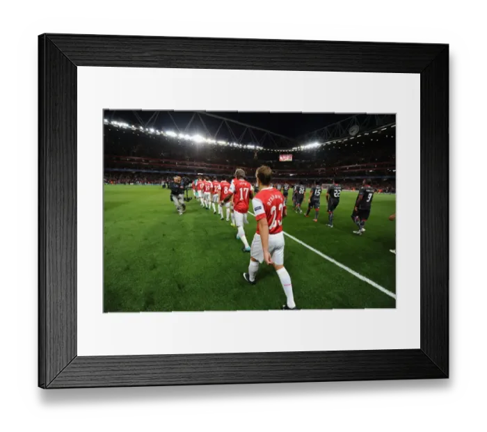Framed Print : Emirates Stadium. Arsenal 6: 0 SC Braga, UEFA Champions League, Group H Framed Print : Emirates Stadium. Arsenal 6: 0 SC Braga, UEFA Champions League, Group H